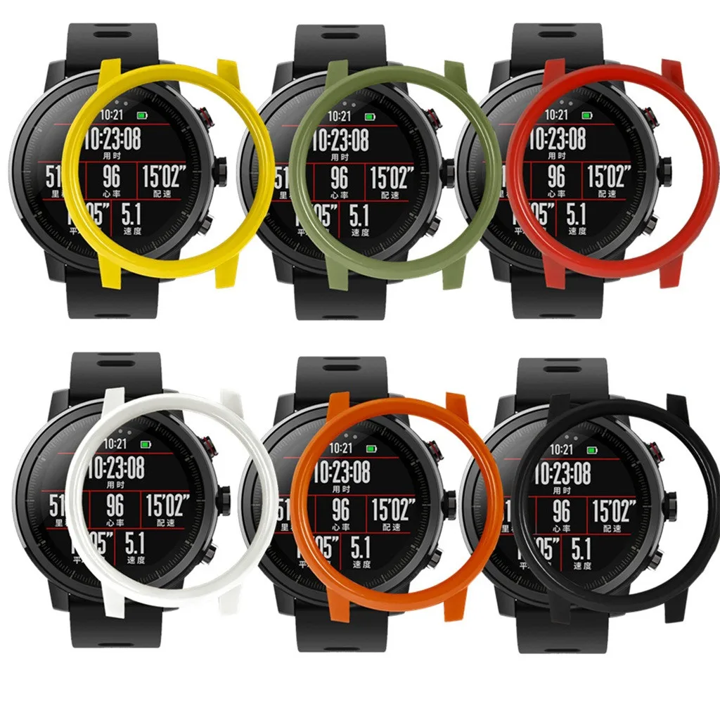 Модный чехол для ПК покрытие часов AMAZFIT 2/2S Stratos часы с защитой экрана для Xiaomi Huami Cubierta proctora