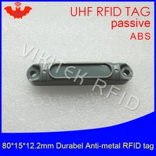 UHF RFID антиметаллическая бирка 915 МГц 868 МГц Impinj Monza4QT EPCC1G2 6C 80*15*12,2 мм Прочный ABS паллет смарт-карты пассивные RFID метки