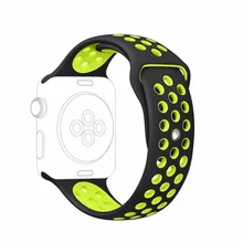 Для Apple Watch, версия 1, 2 Sport Edition ремешок для наручных часов мягкая замена силиконовый ремешок спортивный браслет на запястье