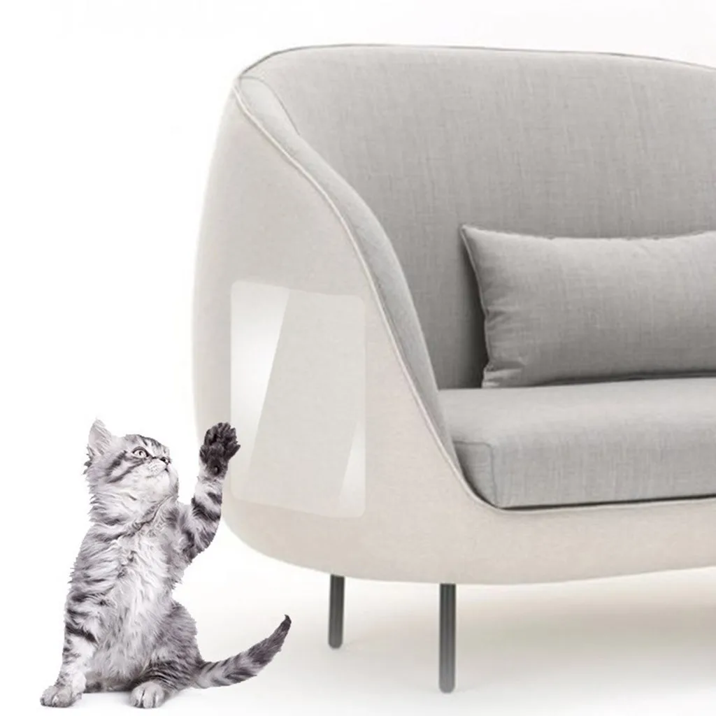 

4Pcs Pet Cat Scratch Guard Mat Cat Scratching Post Furniture Guard Sofa Protector Anti-Scratching Cat Claw #14/6