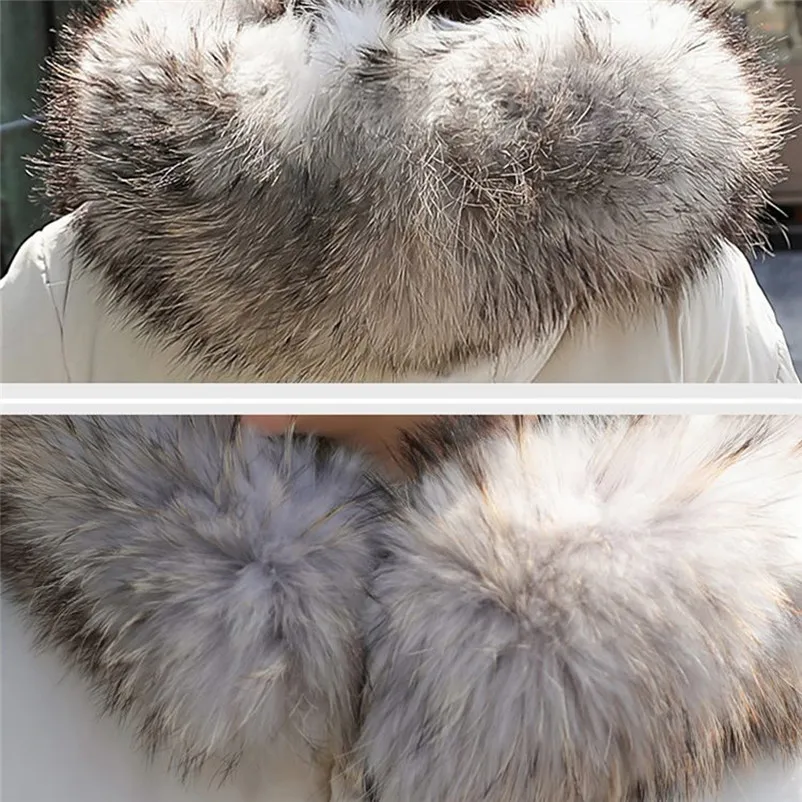 Fashion coats and jackets women winter ladies coats Winter Coat Faux Fur Hooded Thick Warm Slim Jacket Short Overcoat O15#N (5)
