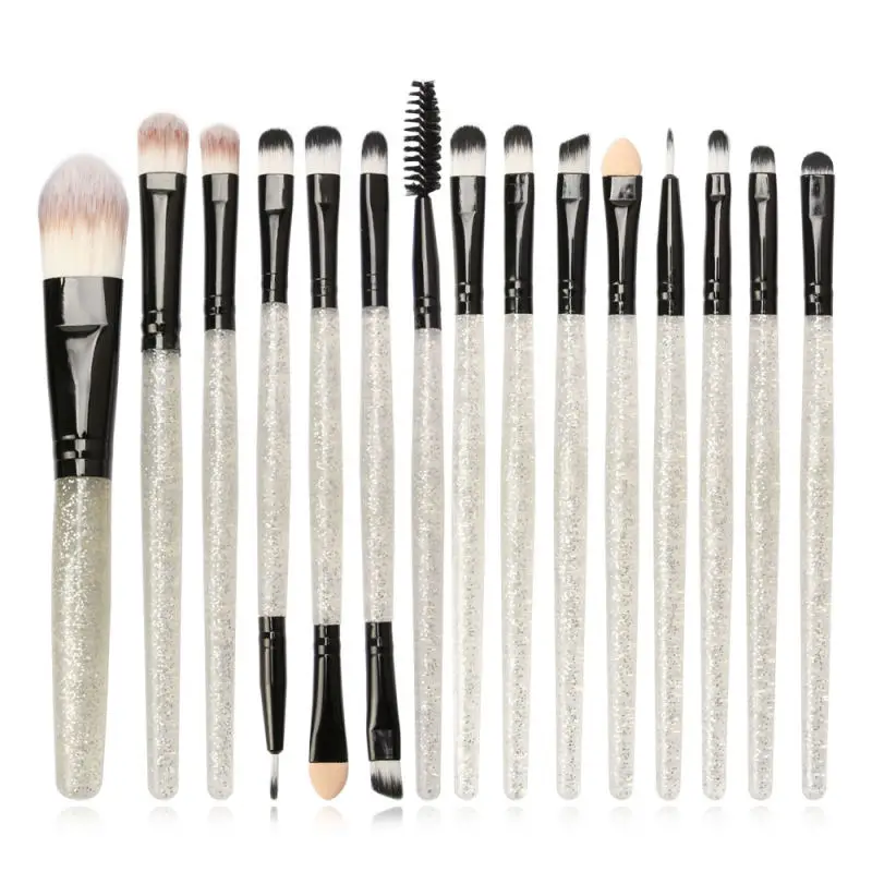  15/18Pcs Makeup Brushes Set Eye Shadow Brow Eyeliner Eyelash Lip Foundation Power Cosmetic Make Up 
