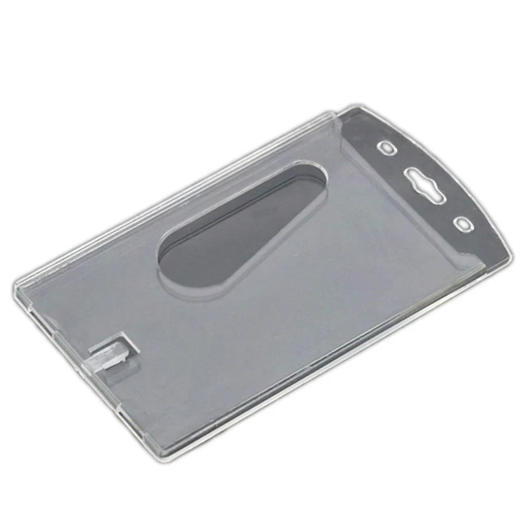 

Fashion Hard Pvc Identification Transverse Card Transparent Hard Plastic Holder For Id Card Holder Shipping Free
