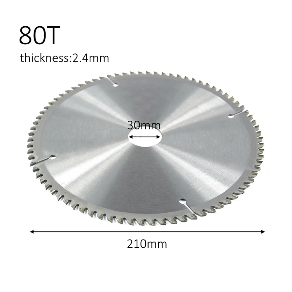 Мульти-функция циркулярной пилы лезвие 210*2,4*30 * Т 80 t 80 зубы карбида древесины пилы Универсальный жесткий и мягкий