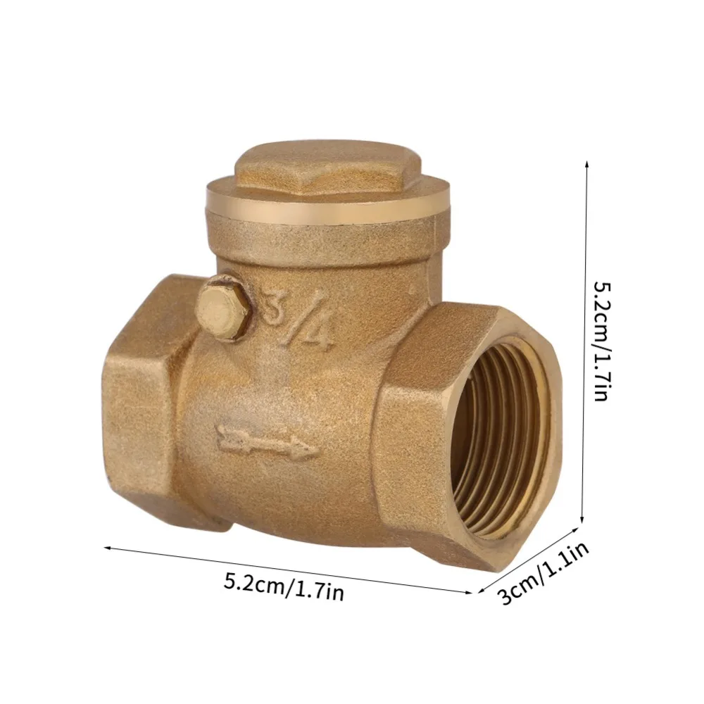 232PSI обратный клапан внутренняя резьба клапана сантехника воды клапаны DN15/D20/D25 односторонний клапан латунный обратный клапан