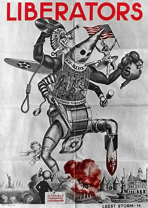

Germany Liberators WWII Propaganda Retro Vintage Poster Canvas Painting DIY Wall Paper Home Decor Gift