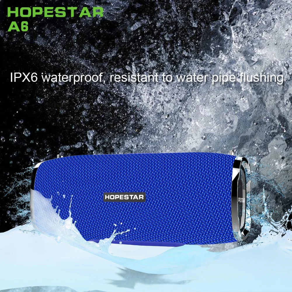 HOPESTAR A6 Bluetooth динамик Портативный беспроводной громкий динамик звуковая система 3D стерео Открытый водонепроницаемый большой мощности 35 Вт Музыка Xtreme