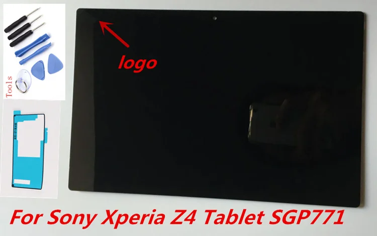 100% Tested Original LCD For SONY Xperia Tablet Z4 SGP712 SGP771 touch screen + LCD display digitizer assembly free shipping
