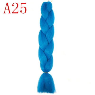 MERISIHAIR, 24 дюйма, Омбре, косички, синтетические волосы на крючках, для наращивания, огромные косички, прически, синий, серый, красный - Цвет: T1/35