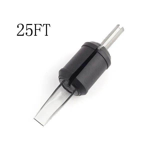 

(25F) 20pcs 30MM Disposable Tubes Flat/Magnum Black Soft Silicone Tattoo Grip Transparent Plastic Tubes Precise Combo
