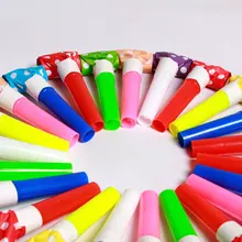 100 Pcs Children's Toy Whistle Birthday Party Cheering Props Blowing Volume Plastic Tube Whistle Children's Toy Whistle