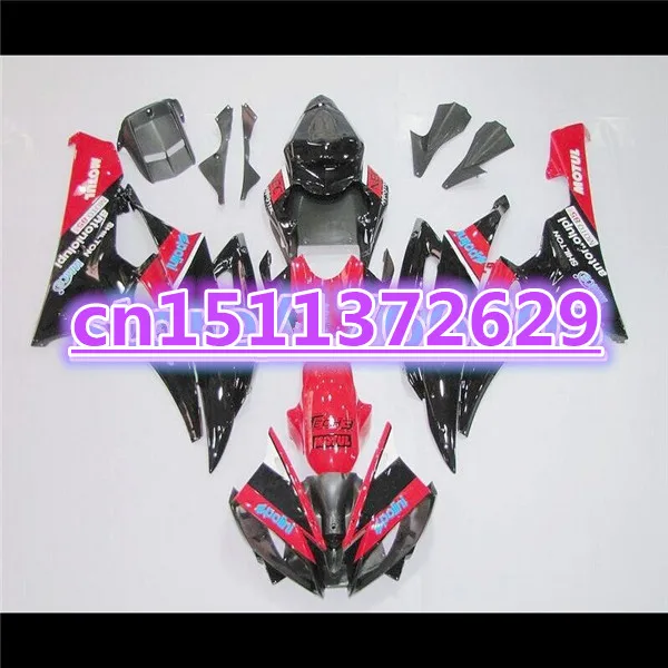 Комплект обтекателей для Φ 06-07 YZF R6 06 07 красный черный 600 2006 2007 комплекты Кузов ABS-Dor