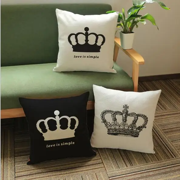 Achetez en gros couronne coussin en ligne à des grossistes ... Literie Lin Créatif