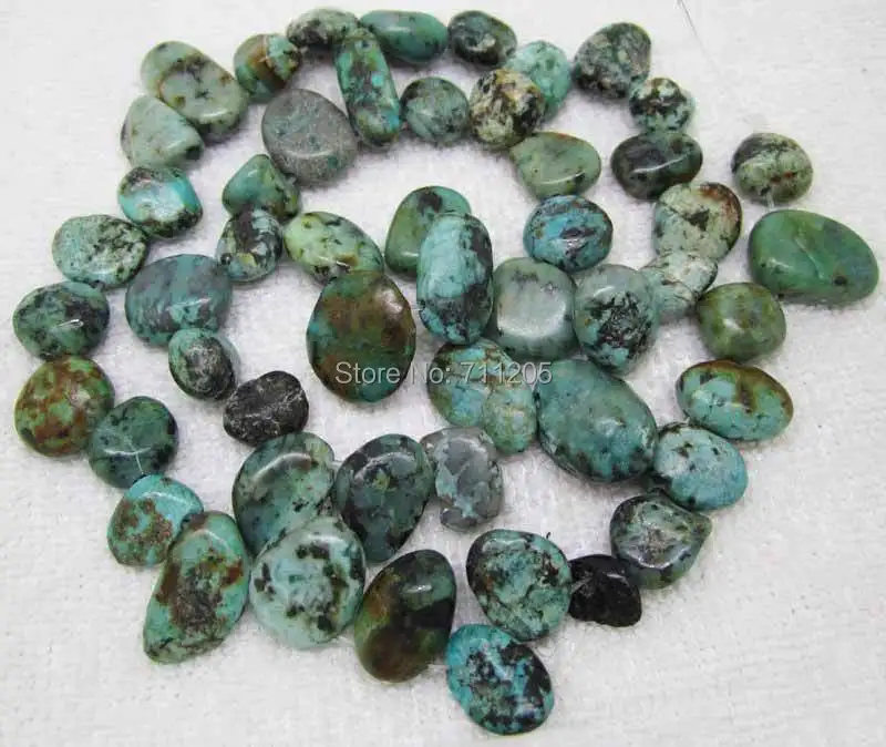 

7-13mm Natural Africa Turquoises Freeform Loose Beads 15",Min. Order is $10,we provide mixed wholesale for all items !