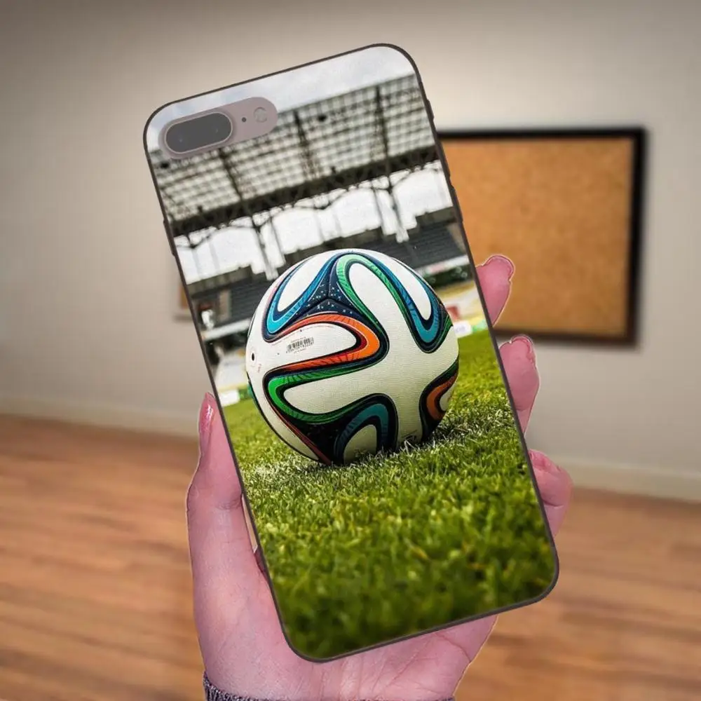 Soccer Football R Мягкий чехол для телефона Apple iPhone X XS Max XR 4 4S 5 5S SE 6 6S 7 8 Plus|Чехлы-накладки| |