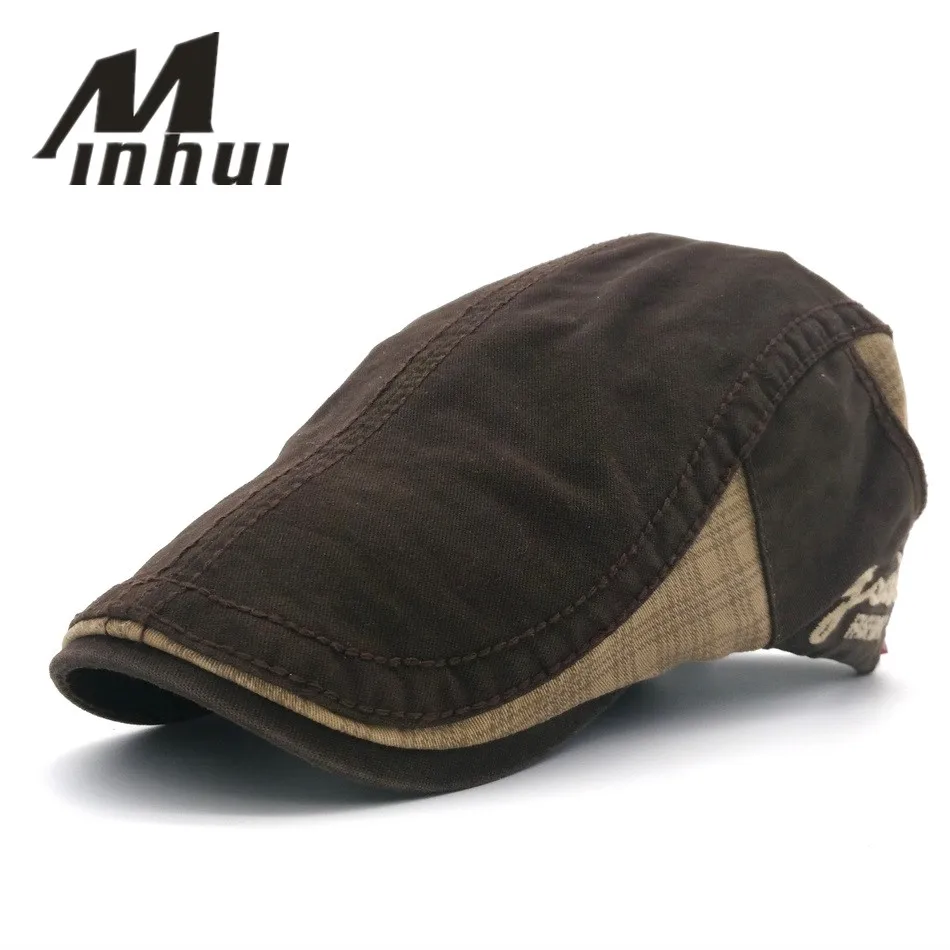 

Minhui 2016 New Fashion Beret Spring Summer Travelling Headwear Vinatge Berets Cotton Flat Caps for Men and Women