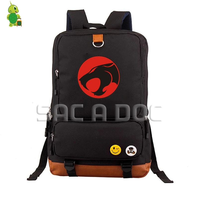 

Anime Thundercats Lion-O Canvas School Bag Women Men Travel Bags for Teenagers Students Large Capacity Laptop Backpack