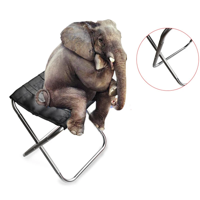 

Outdoor Camping Folding Chair Fishing Chair Barbecue Stool Portable Ultra Light Train Stool Folding Storage Outdoor Furniture