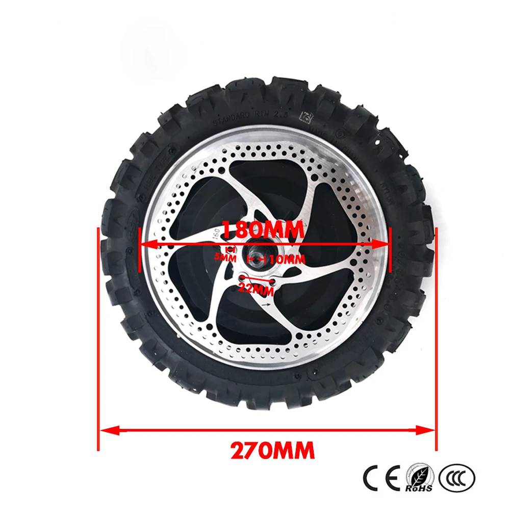 Electric Bicycle Motor bicicleta electrica 60V 11 inch 270mm Tire Electric Scooter Hub Motor Wheel Forward 100km/h HIgh speed