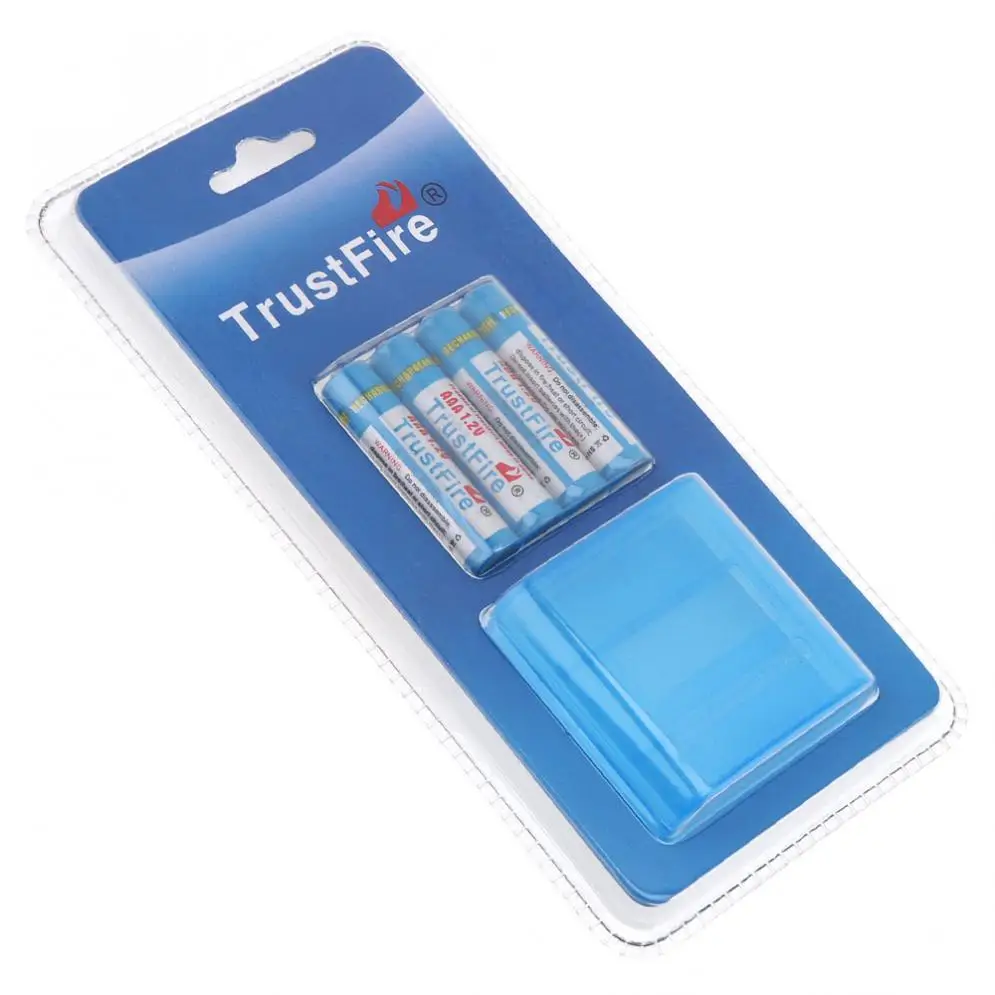 

TrustFire 1.2V 1150mAh AAA Ni-MH Battery Rechargeable Batteries with Low Self-discharge + Portable Battery Box,4pcs/set