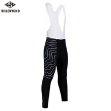 Siilenyond зимние термофлисовые велосипедные комбинезоны Pro MTB велосипедные брюки гоночные велошорты с 3D гелевой подкладкой для мужчин