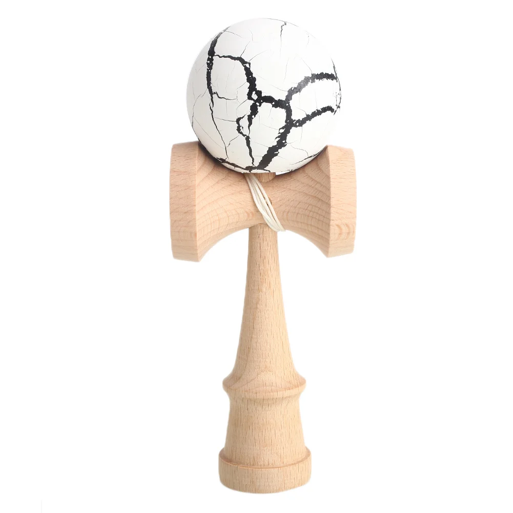 

Skill Ball Kendama Toy Skill Toy Wooden 5 Colors Traditional Hand-Eye Coordination Reflexes Lightning Crack Gifts Sword Ball