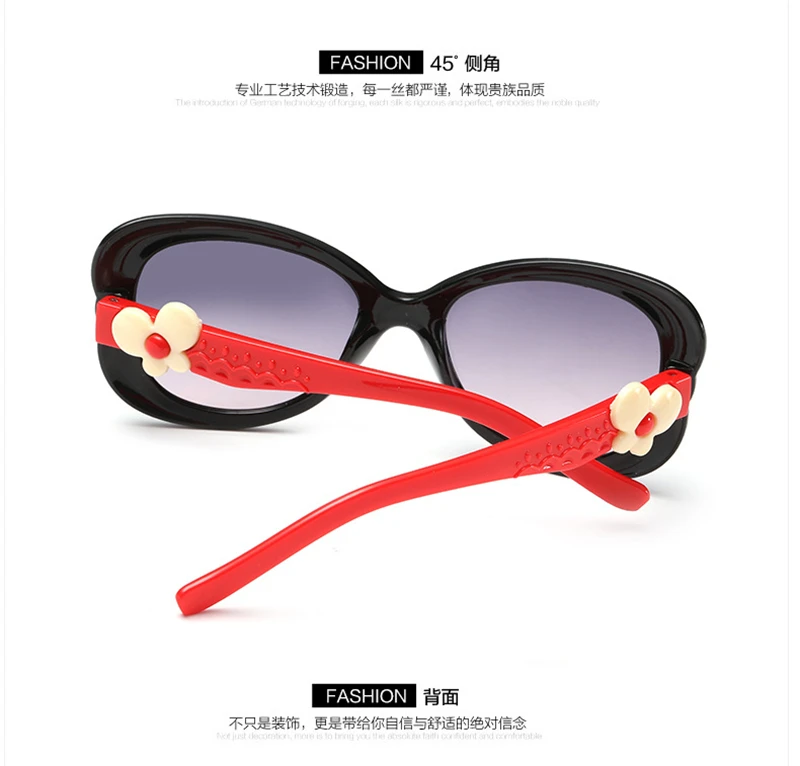 WtgwtQ 2018 New Children Sunglasses Kids Designer Cute Shades For Girls Boys Goggle Baby Glasses Oculos Infantil Sun glasses 12