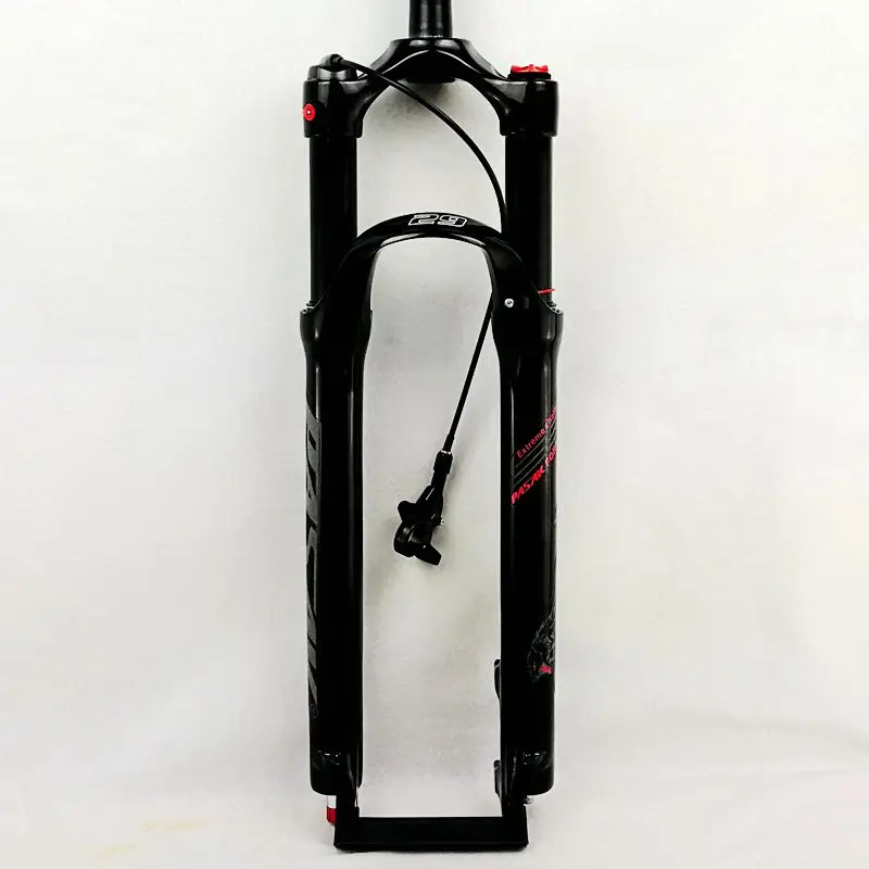 PASAK вилка для горного велосипеда 26in 27,5 дюйма 29 дюймов MTB велосипедная подвесная вилка амортизирующая передняя вилка с дистанционным и ручным управлением HL RL - Цвет: 27.5RL gloss black