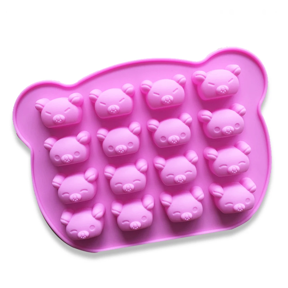 

Koala Bear Cake Mold Silicone Mold For Candy Chocolate Bakeware Mould 16 Cavity Colorful