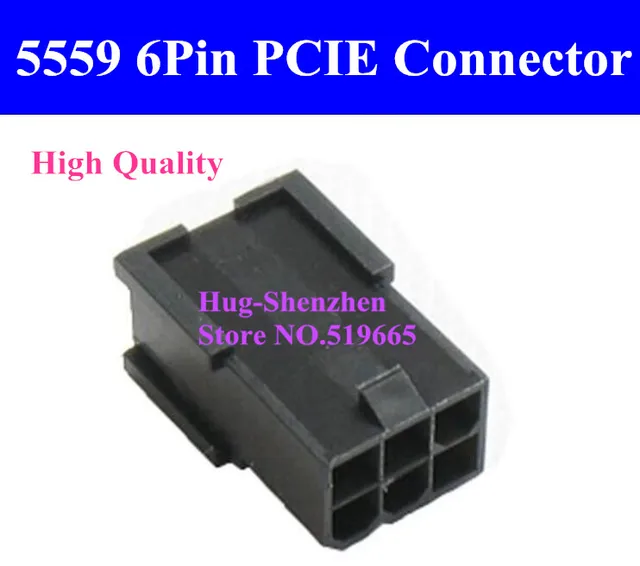 Best Value 5559 6Pin 6PIN female for PC computer ATX graphics card GPU PCI-E PCIe Power connector plastic shell Housing for 5557 pin 50pcs Best Value 5559 6Pin 6PIN female for PC computer ATX graphics card GPU PCI-E PCIe Power connector plastic shell Housing for 5557 pin 50pcs