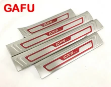 For Mazda CX-5 CX5 inside Door Sill Scuff Plate Welcome Pedal Stainless Steel Car Accessories Car Styling 2017 2018