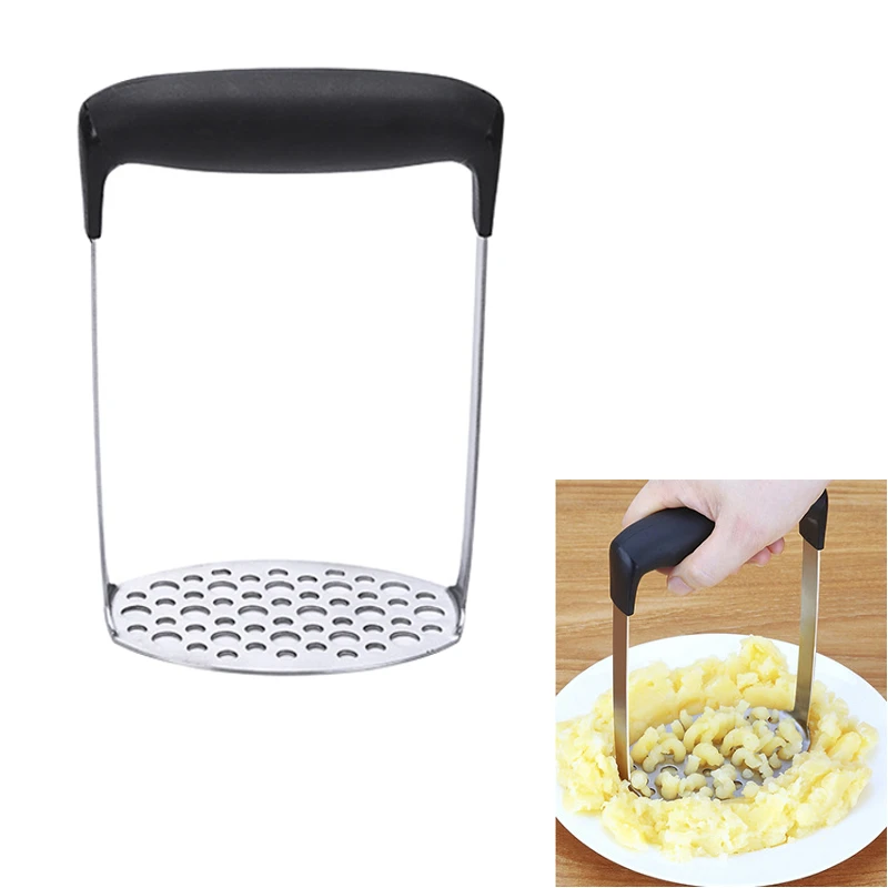 1 pc Stainless Steel Potato Masher with Broad and Ergonomic Horizontal