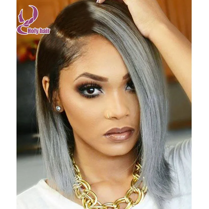 Ombre Glueless Capelli Umani Merletto Anteriore Parrucche