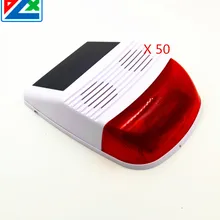 DZX Беспроводная 433/868 МГц наружная Солнечная вспышка Сирена стробоскоп Солнечная Сирена для системы сигнализации