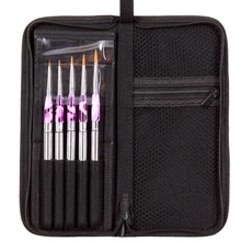 859 5 шт./компл. Корея Импорт синтетические волосы с акриловыми ручками колпачок из нержавеющей стали холщовый мешок художника кисть