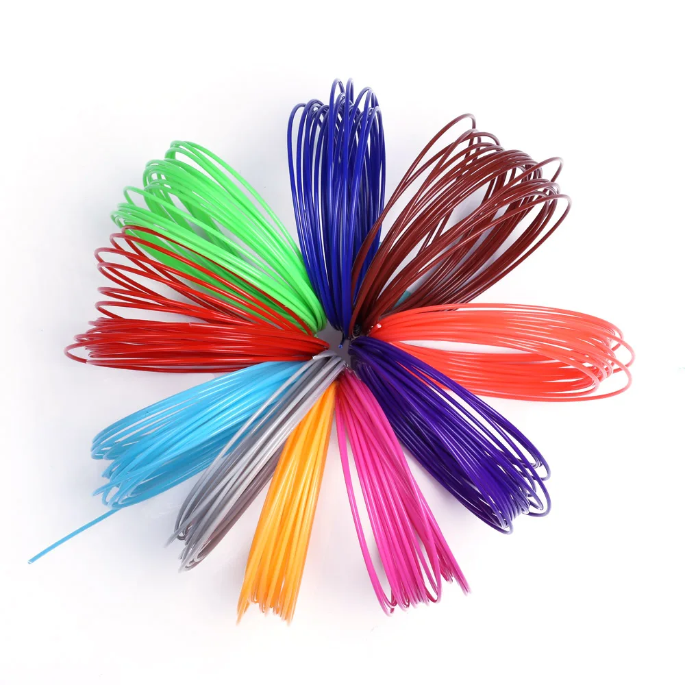 50 м 10 цветов или 100 метров 20 цветов ABS 1,75 мм нити печатные материалы пластик для 3d принтера 3 D ручка дети подарок на день рождения