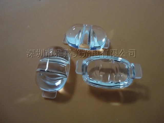 

Street lights Lens, 24mm x 13.4mm LED Lens 120 degrees, concave-convex lens,plastic LED lens