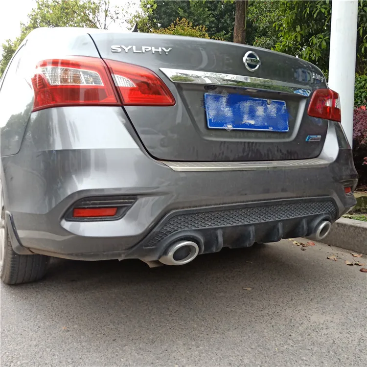 

For Nissan Sentra SYLPHY 2016/17/18/2019 Rear Spoiler Rear Bumper Diffuser Bumpers Protector ABS Material Body kit rear lip