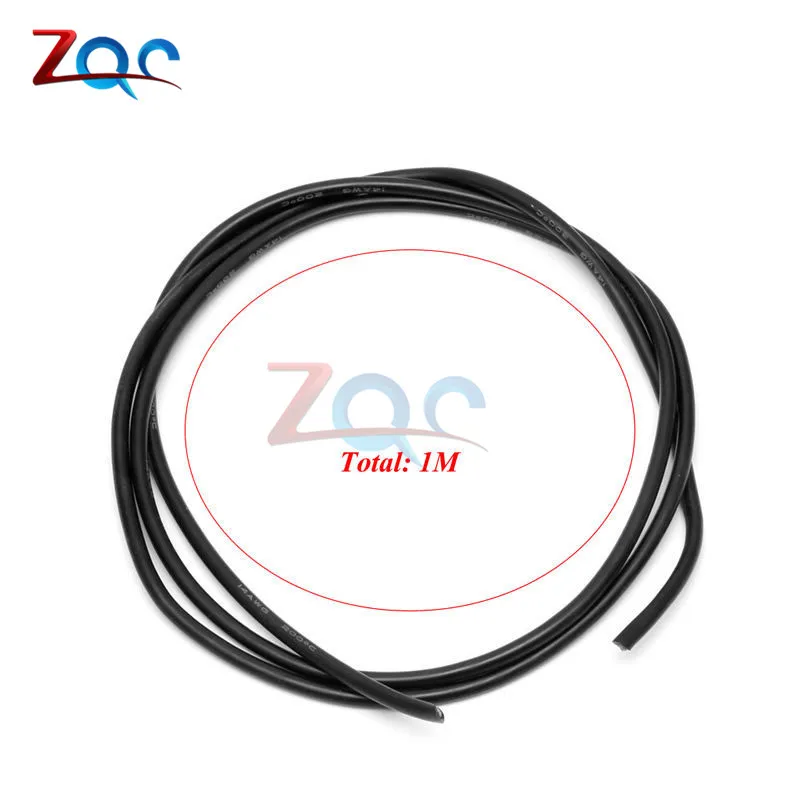 14 AWG Silicone Copper Wire 1M Black and Red #2