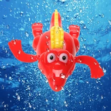 1pc Baby Swim Toy Crocodile Baby Bath Swimming Toy Crocodile Wind Up Clockwork Play Baby Swimming