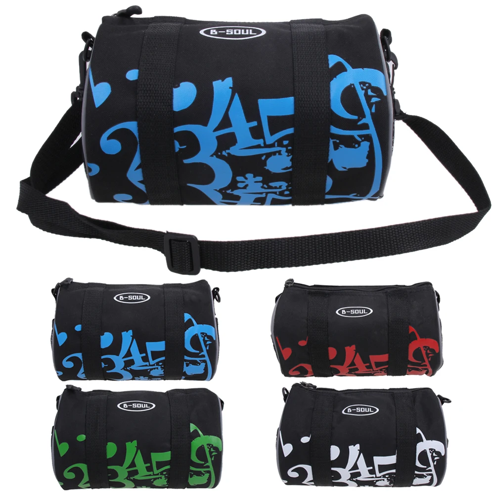 

B-SOUL Cylinder Bicycle Front Bag Bike Frame Tube Bag Pannier Cycling Basket Bicycle Handlebar Bag Pouch with Shoulder Strap