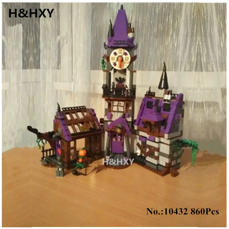 H HXY IN STOCK 10432 Scooby Doo Mysterious Ghost House 860pcs Building Block font b Toys