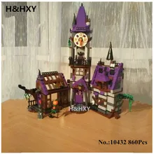 H HXY IN STOCK 10432 Scooby Doo Mysterious Ghost House 860pcs Building Block font b Toys