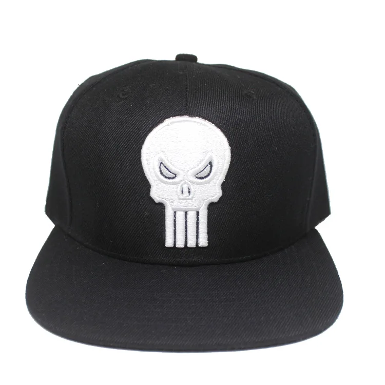 

Black Cool Skull Men Baseball Caps The Punisher Tactical Cap Embroidery Outdoor Sports Snapback Hats 2018 New Brand Bone