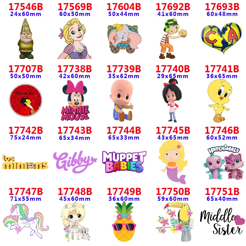 

Free shipping 30 pcs cartoon character planar resin PR 17546B