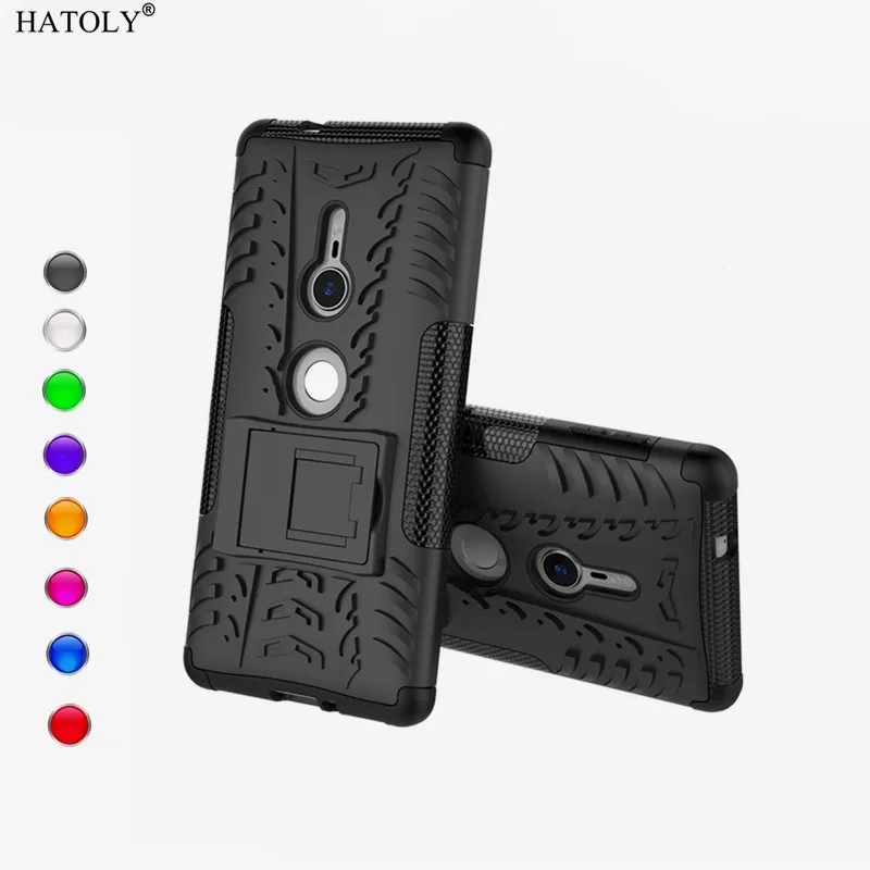 

HATOLY sFor Case Sony Xperia XZ2 Cover TPU & PC Armor Case For Sony Xperia XZ2 Cover For Sony Xperia XZ2 H8216 H8266 Fundas 5.7