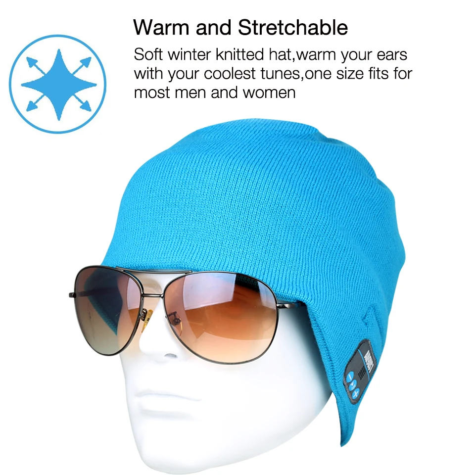 August EPA20L Knitted Warm Winter Bluetooth Cap