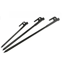 300 pcs 20 cm Alta StrengthTent Peg Forjamento Fundição de Ferro Pesado Dever de Acampamento Ao Ar Livre Tenda Estacas Feito por chapa de Aço Galvanizada