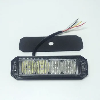 

2x4 led flash light strobe lamp Car truck Motorcycle driving Emergency Beacon light Grill Warning Brake Backup tail light 12/24v