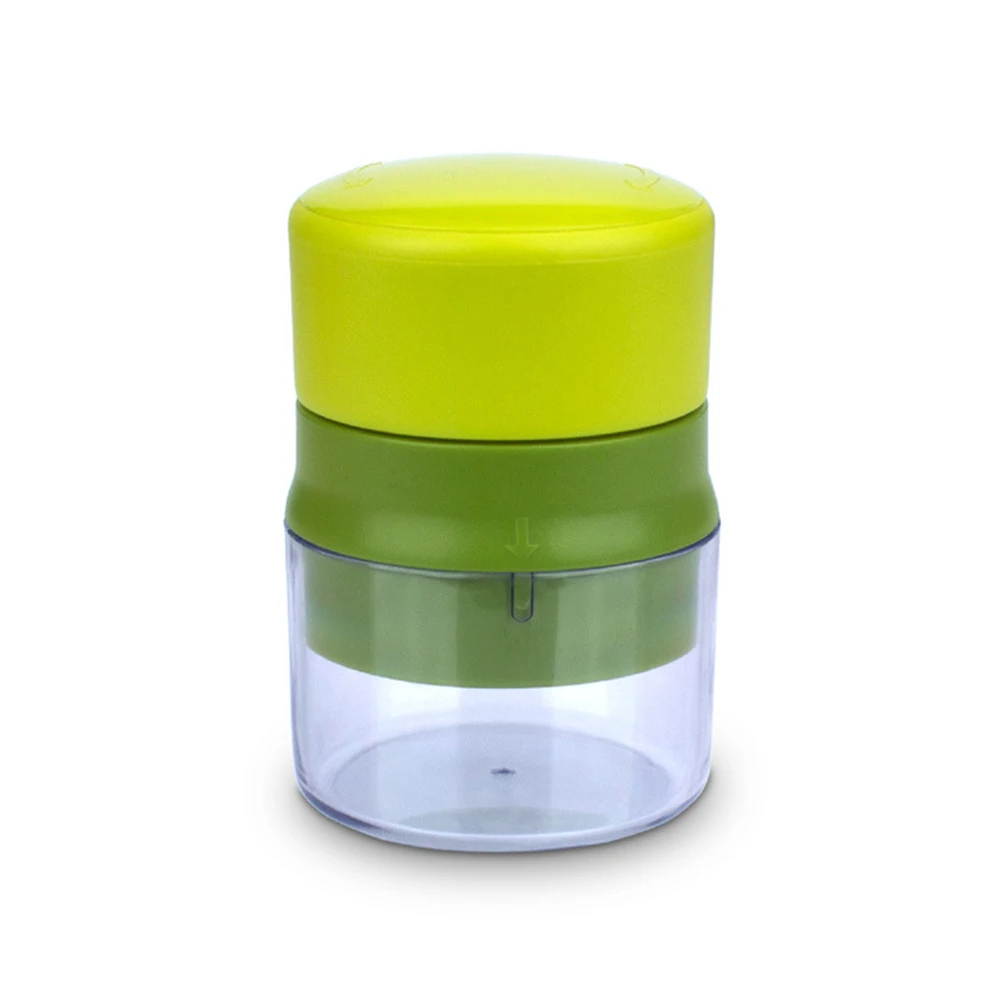 Manual Garlic Press Mincer Machine Durable Plastic Crusher With Storage Container Kitchen Supply Green | Дом и сад